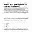 How To Write An Argumentative Essay On Social Media.pdf | DocDroid