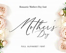 Mother's Day Font/ Mom Svg Wedding Font Swirly Font Font | Etsy