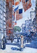 Flags, Fifth Avenue, 1918 - Childe Hassam - WikiArt.org