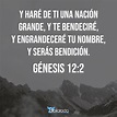 Génesis 12:2 TNM - y haré de ti una nación grande y te bendeciré y de ...