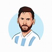 messi vector 16804355 Vector en Vecteezy