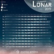 Calendário Lunar 2019 on Behance | Calendario lunar, Fases de la luna, Calendario