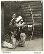 American Indian demonstrating the use of a bow and arrow | Native ...