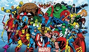 Marvel Comics Retro Wall Poster Marvel Comics Print Avengers Superhero ...
