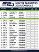 Seahawks Schedule 2022-23 Printable - Printable Blank World