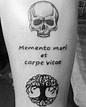 Tattoo memento mori et carpe vitae | Memento mori tattoo, Tattoos with ...