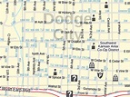 Dodge City Map, Kansas
