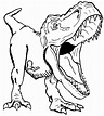 50+ Desenhos de T-Rex para colorir e imprimir | Como fazer em casa