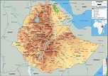 Ethiopia Physical Wall Map by GraphiOgre - MapSales