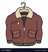 A classic leather jacket Royalty Free Vector Image