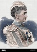 Luisa de Hesse-Kassel (1817-1898). La princesa y Reina Consorte de Dinamarca. Grabado en la ...