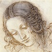 68. Head of Leda, c.1505, chalk, ink | Leonardo da vinci, Arte del ...