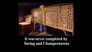 Turochamp (1948) | World's first computer chess game program - YouTube