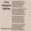Inspiring Poem by Rudyard Kipling | Dont Give Up World