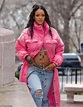Rihanna is PREGNANT! Singer shows off bare baby bump in freezing NYC ...
