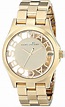 Marc By Marc Jacobs Henry Skeleton Gold Tone Dial MBM3206 Women's Watch ...
