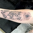 101 Amazing World Map Tattoo Designs You Need To See! | World map ...