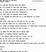 The Writing On The Wall by George Jones - Counrty song lyrics and chords