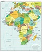 A Map Of Africa With Countries Labeled – Topographic Map of Usa with States