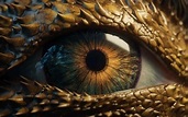 El ojo de un dragón se muestra en esta imagen de la película dragon's ...