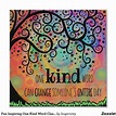 Fun Inspiring One Kind Word Classroom Poster | Zazzle | Classroom ...