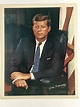 Vintage John F. Kennedy Portrait Color Photo Print, by Fabian Bachrach ...