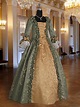 Baroque Renaissance Dress No. 3 Green, Gold - 311.00 USD - Medieval and ...