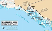 Map of Southeast Alaska | notorious-bars-of-ak