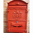 European Villa Mailbox Outdoor Antirust Vintage Mailbox red - Mailboxes ...