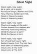 Words to Silent Night | Christmas lyrics, Great song lyrics, Christmas ...