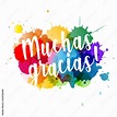 Vecteur Stock Muchas gracias ! | Adobe Stock