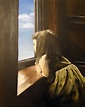 Girl At Window Painting by Anat Ronen