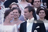Princess Margarethe of Denmark with her new husband, Henri de Monpezat ...