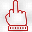 Middle Finger Text Art