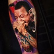 Chester Bennington by © YomicoArt Tattoo | World tattoo, Chester ...