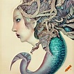 Illustration of a mermaid by cheri herouard on Craiyon