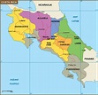 Costa Rica mapa | Vector maps