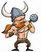 Dibujos: vikingo animados | dibujos animados de vikingo — Vector de ...