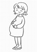 Dibujo para colorear embarazada - Dibujos Para Imprimir Gratis - Img 30757