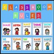 10Pcs Classroom Rules A4 Posters Card School Supplies Flashcards Kids ...