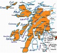 Map of Argyll and Bute | Scotland map, Scotland, Traveling by yourself