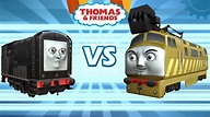 El tren Thomas y sus amigos. Diesel vs Diesel10 en el juego de carreras ...