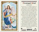Amazon.com: Oracion al Arcangel Uriel - Tarjetas de oración laminadas ...
