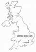 Mapa de Reino Unido para colorear - COLOREA TUS DIBUJOS