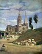 0018_柯罗_Corot Jean-Baptiste Camille —— La cathedrale de Chartres ...