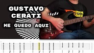 Me Quedo Aqui - Gustavo Cerati Cover Tutorial Guitarra [+Tabs] - YouTube
