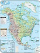 4 Free Political Printable Map of North America with Countries in PDF ...