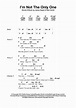 I'm Not The Only One by Sam Smith - Guitar Chords/Lyrics - Guitar ...