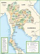 Detailed Political Map Of Thailand With Roads And Major Cities Images