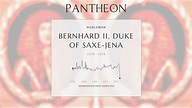 Bernhard II, Duke of Saxe-Jena Biography - Duke of Saxe-Jena | Pantheon